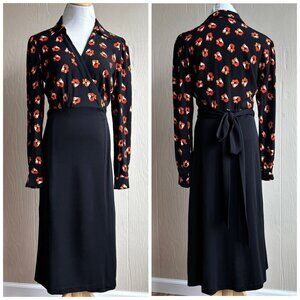 Diane Von Furstenberg Angelina Floral Top Wrap Dress